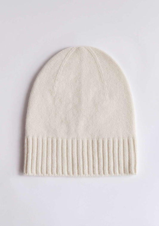 MARI Cashmere Beanie in Cream